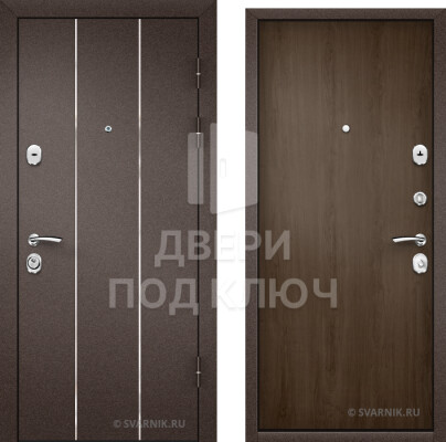 Металлическая входная дверь с терморазрывом в коттедж ДПК-7185