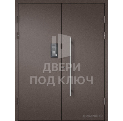 Порошковая двустворчатая дверь эконом-класса ДПК-13836
